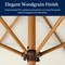 Best Choice Products 10ft Outdoor Woodgrain Pattern Steel Market Patio Umbrella w/ Crank, Tilt